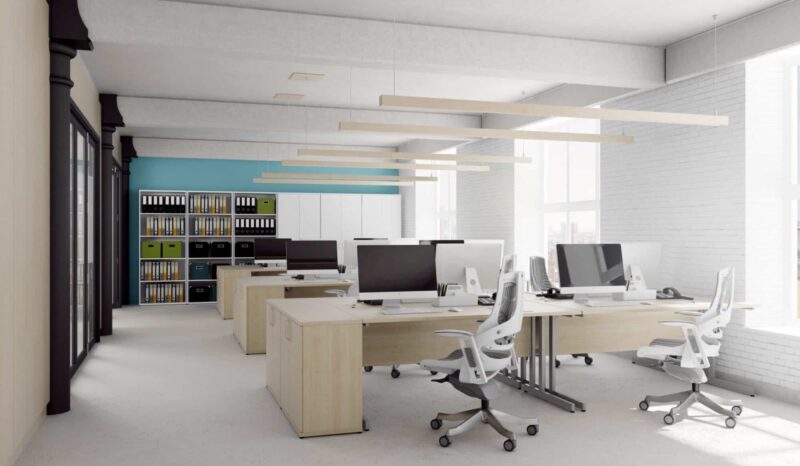 Impulse 1200mm Straight Desk Cantilever Leg - Image 52