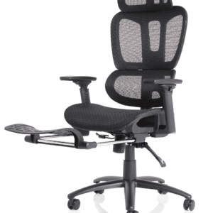 Horizon Executive Mesh Chair With Height Adjustable Arms and Footrest - Image 4