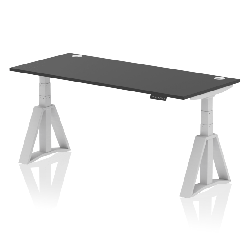 Air Height Adjustable Desk With Cable Ports With Piste Foot - Image 83