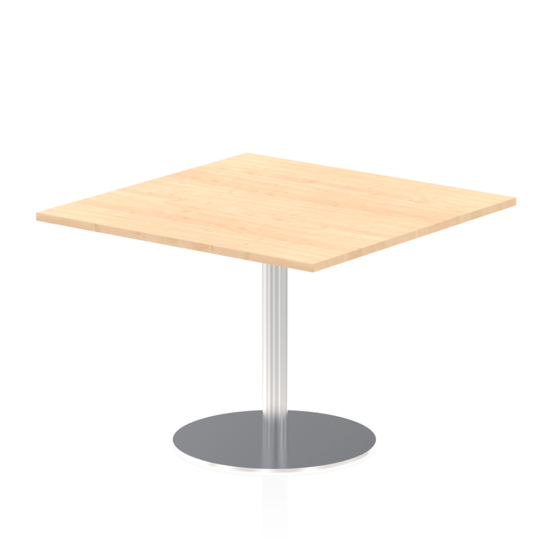 Italia Square Poseur Table Silver Leg - Image 28