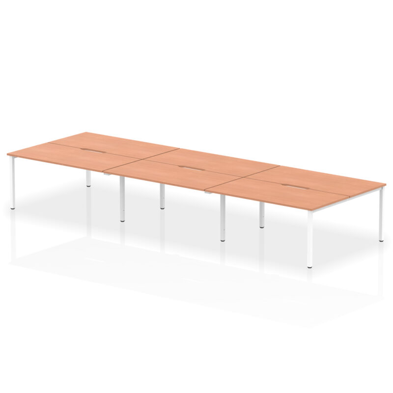 Evolve Plus B2B Bench Desk - 6 Person - Image 26
