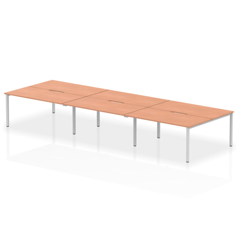 Evolve Plus B2B Bench Desk - 6 Person - Image 25