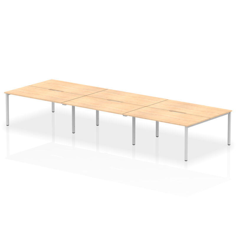 Evolve Plus B2B Bench Desk - 6 Person - Image 29