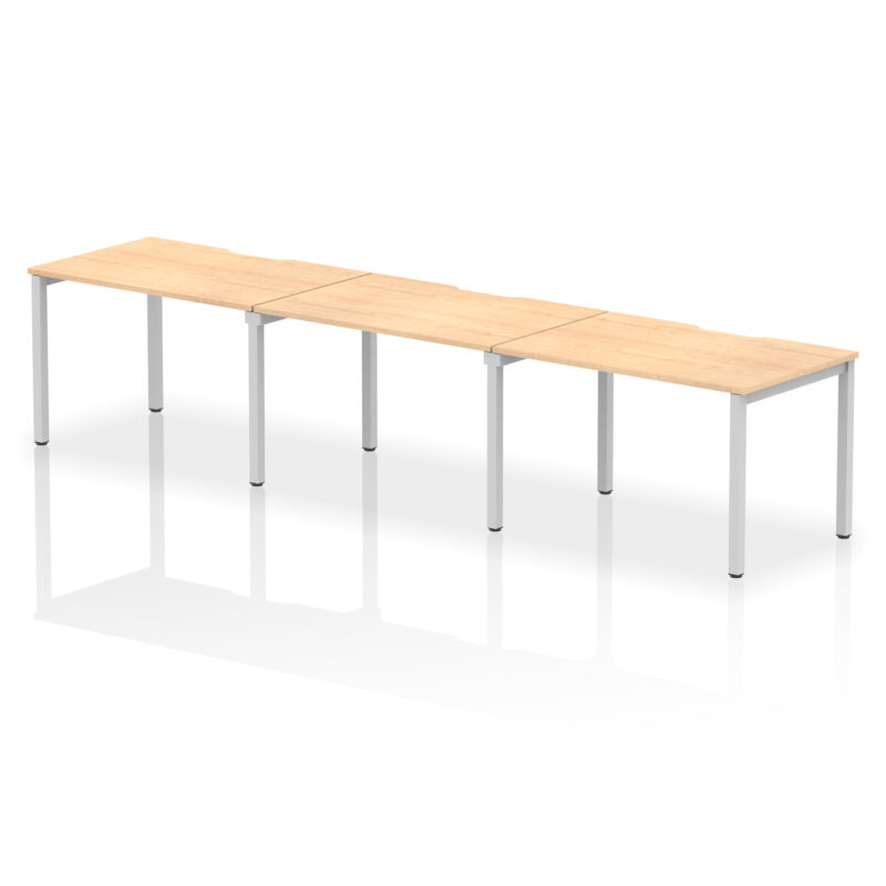 Evolve Plus Single Row Bench Desk - 3 Person - Image 5