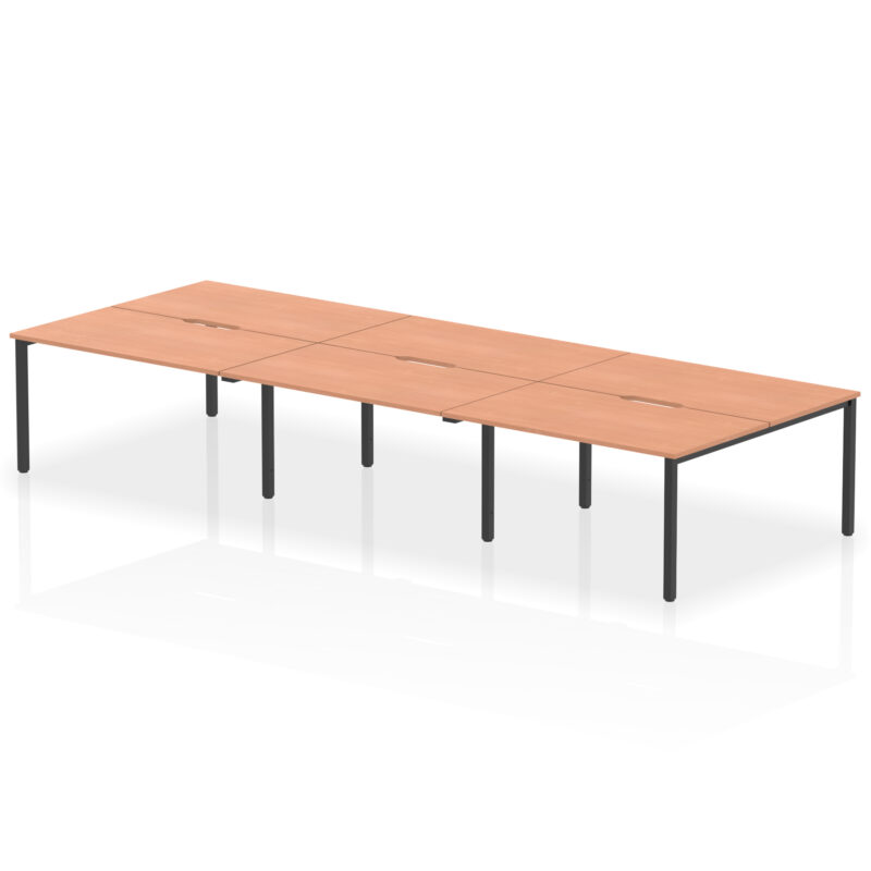 Evolve Plus B2B Bench Desk - 6 Person - Image 43