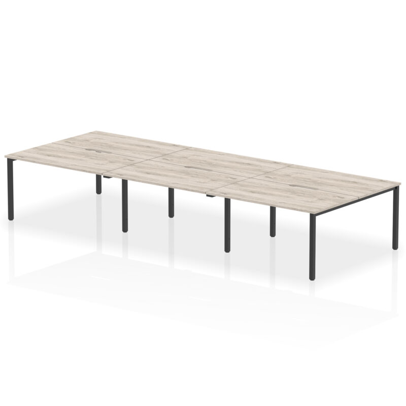Evolve Plus B2B Bench Desk - 6 Person - Image 44