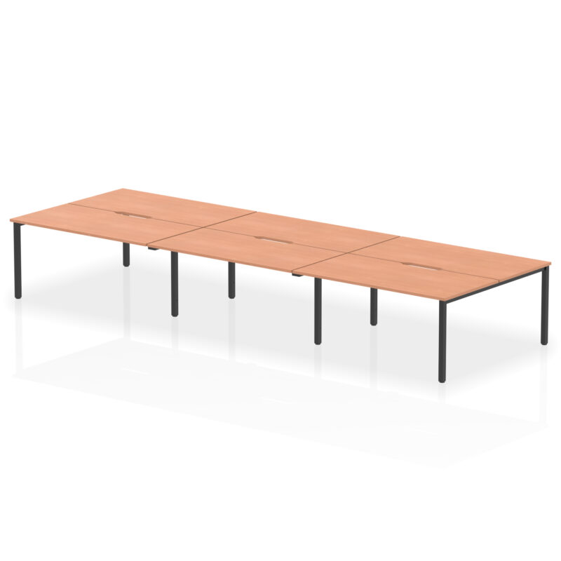 Evolve Plus B2B Bench Desk - 6 Person - Image 49