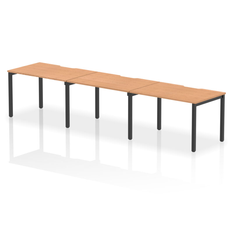 Evolve Plus Single Row Bench Desk - 3 Person - Image 40