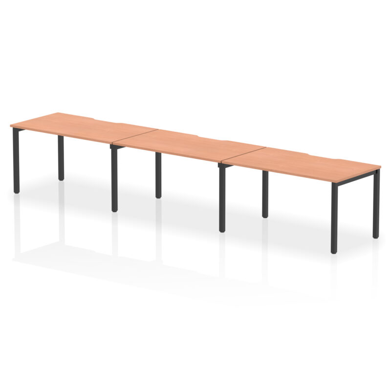 Evolve Plus Single Row Bench Desk - 3 Person - Image 43