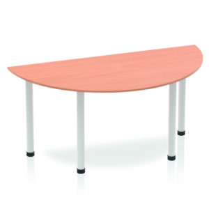Impulse Semi-Circle Table With Post Leg - Image 4