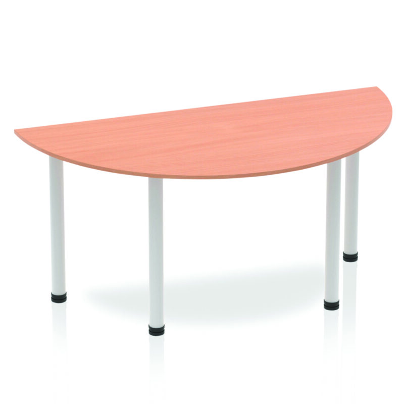 Impulse Semi-Circle Table With Post Leg - Image 4