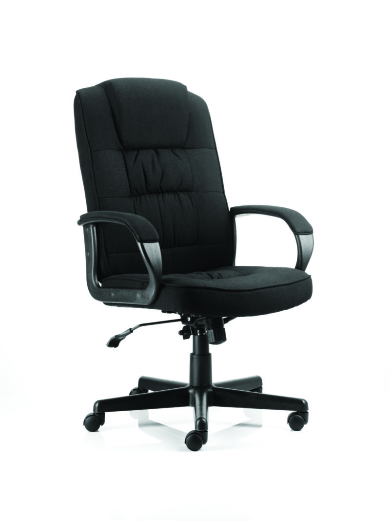 Moore High Back Black Executive Office Chair with Arms - Image 4