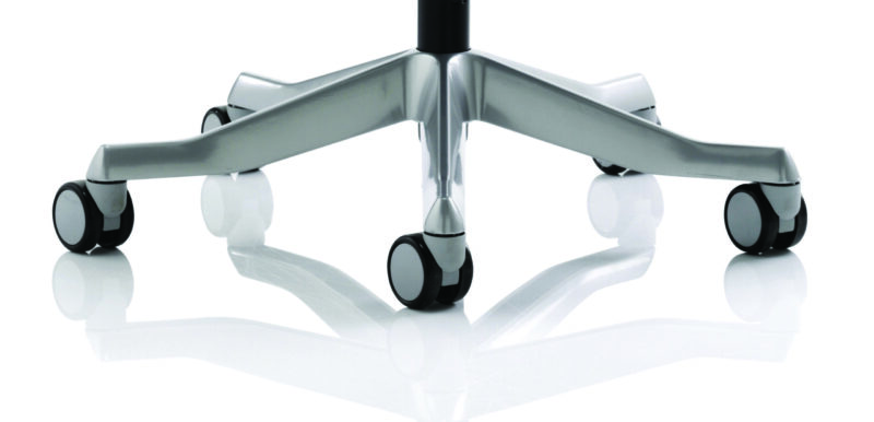 Zure High Back White Shell Executive Office Chair with Arms - Image 6