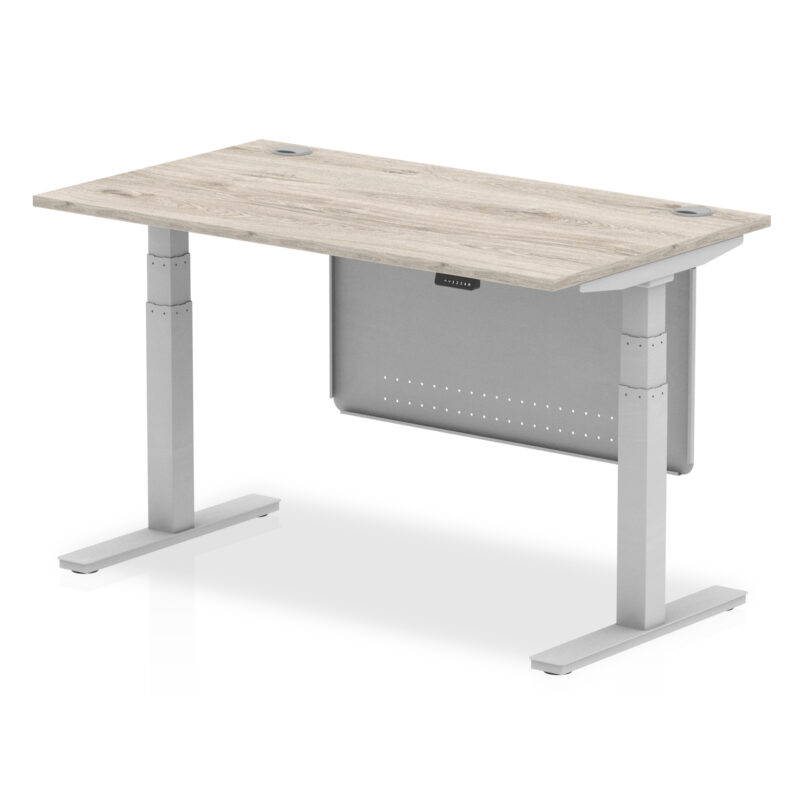 Air Height Adjustable Desk With Cable Ports With Steel Modesty Panel - Image 23