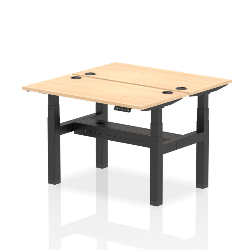 Air Back-to-Back Slimline Height Adjustable Bench Desk - 2 Person - Image 10