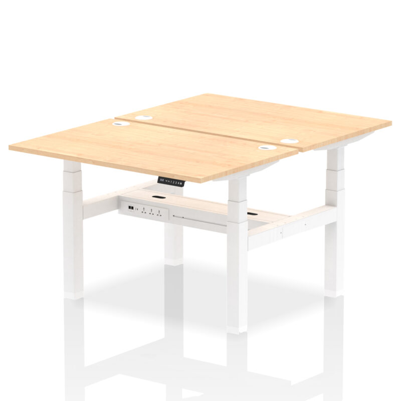 Air Back-to-Back Height Adjustable Bench Desk - 2 Person - Image 12