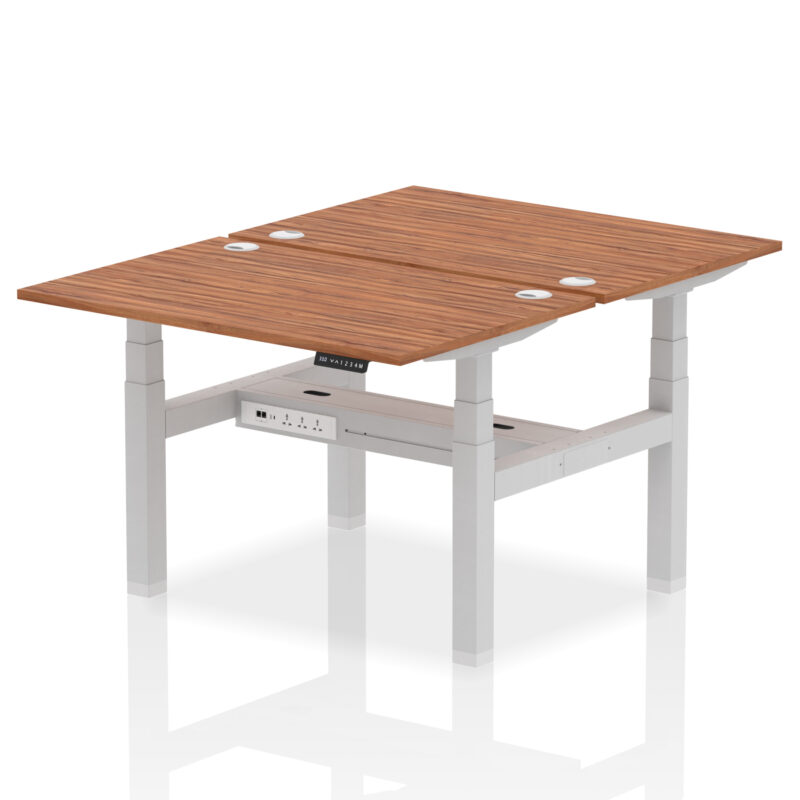 Air Back-to-Back Height Adjustable Bench Desk - 2 Person - Image 17