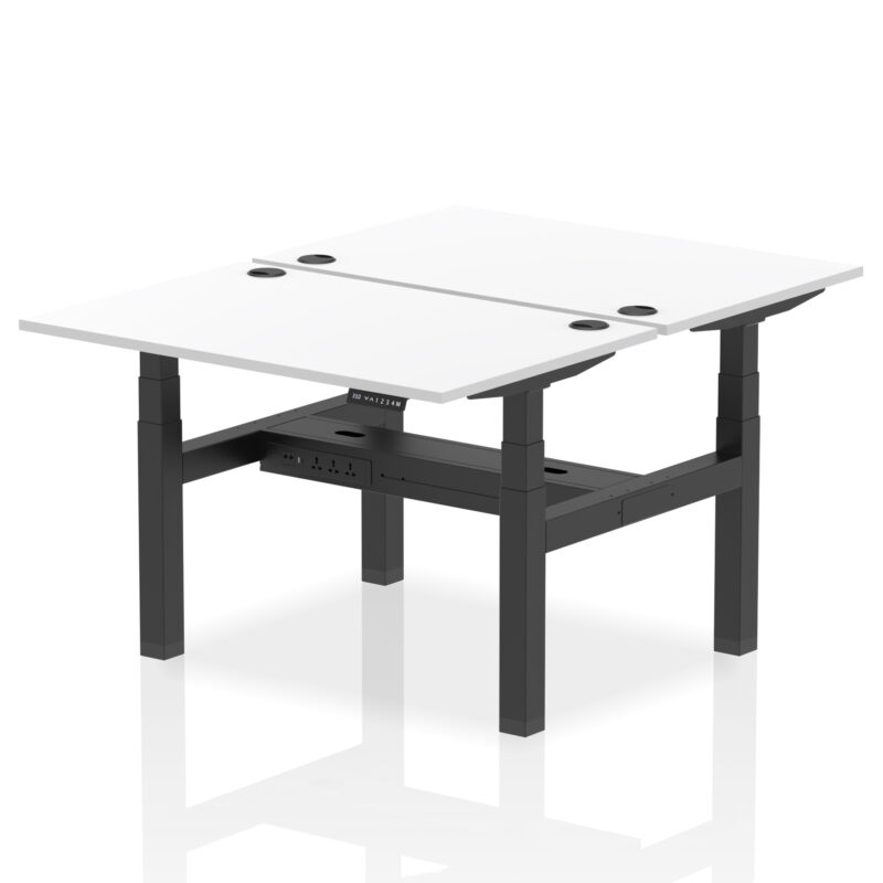 Air Back-to-Back Height Adjustable Bench Desk - 2 Person - Image 19