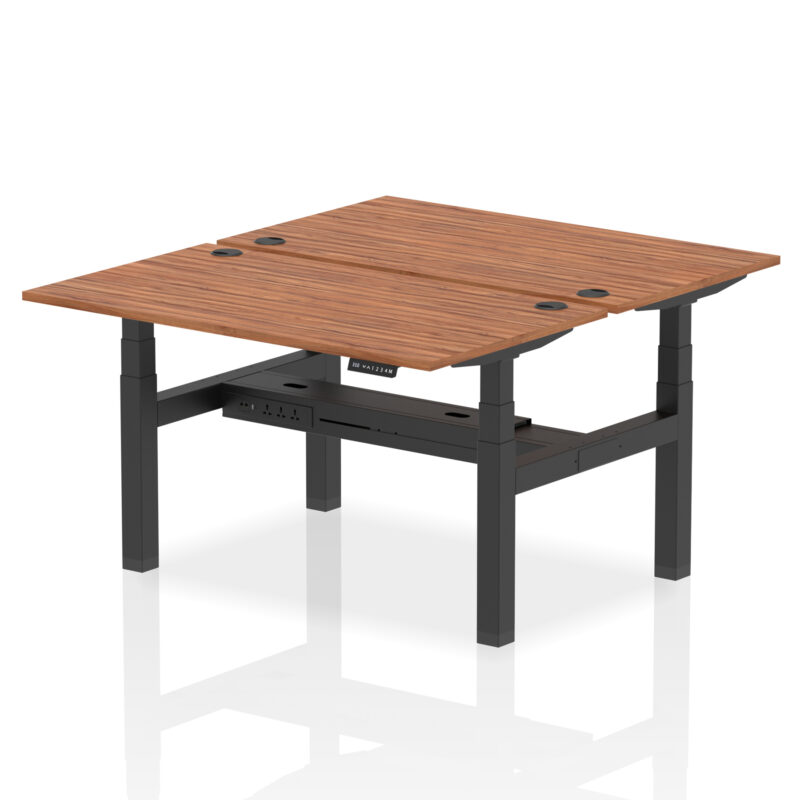 Air Back-to-Back Height Adjustable Bench Desk - 2 Person - Image 37
