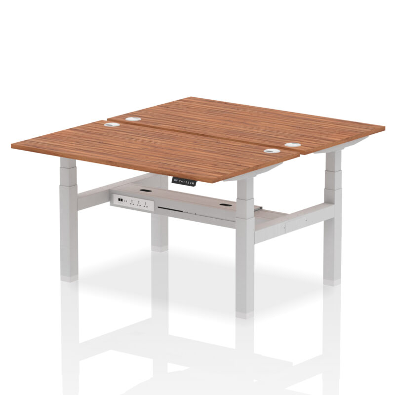 Air Back-to-Back Height Adjustable Bench Desk - 2 Person - Image 38