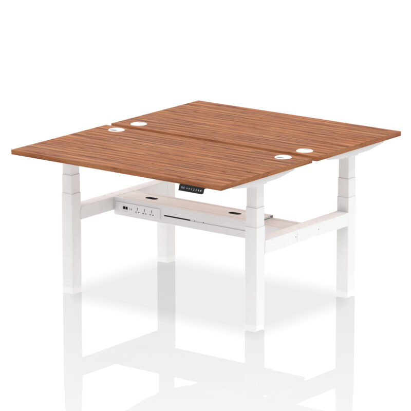 Air Back-to-Back Height Adjustable Bench Desk - 2 Person - Image 39