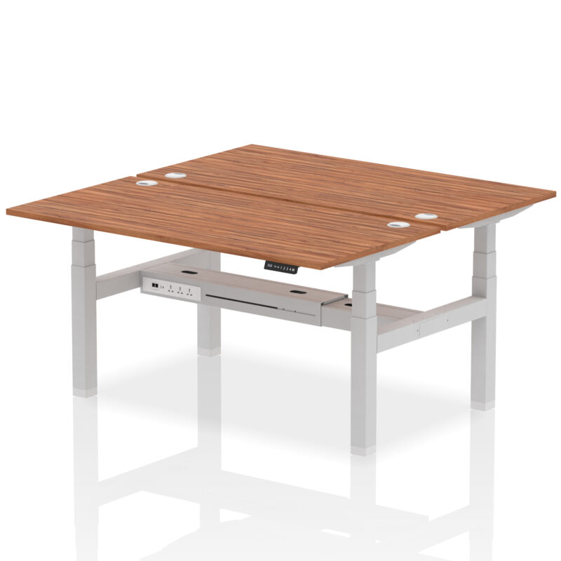 Air Back-to-Back Height Adjustable Bench Desk - 2 Person - Image 59