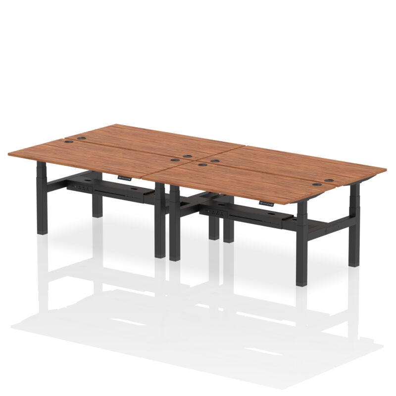 Air Back-to-Back Height Adjustable Bench Desk - 4 Person - Image 58