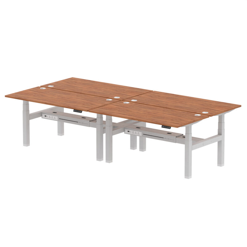 Air Back-to-Back Height Adjustable Bench Desk - 4 Person - Image 59