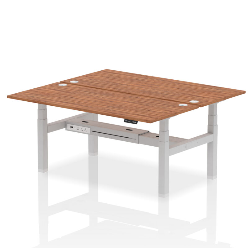Air Back-to-Back Height Adjustable Bench Desk - 2 Person - Image 80