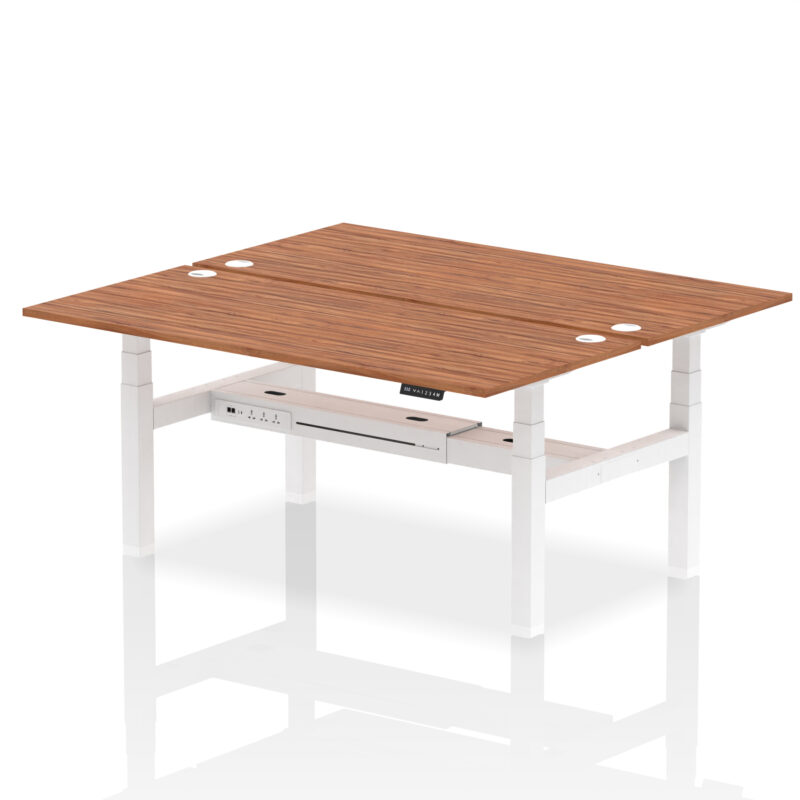 Air Back-to-Back Height Adjustable Bench Desk - 2 Person - Image 81
