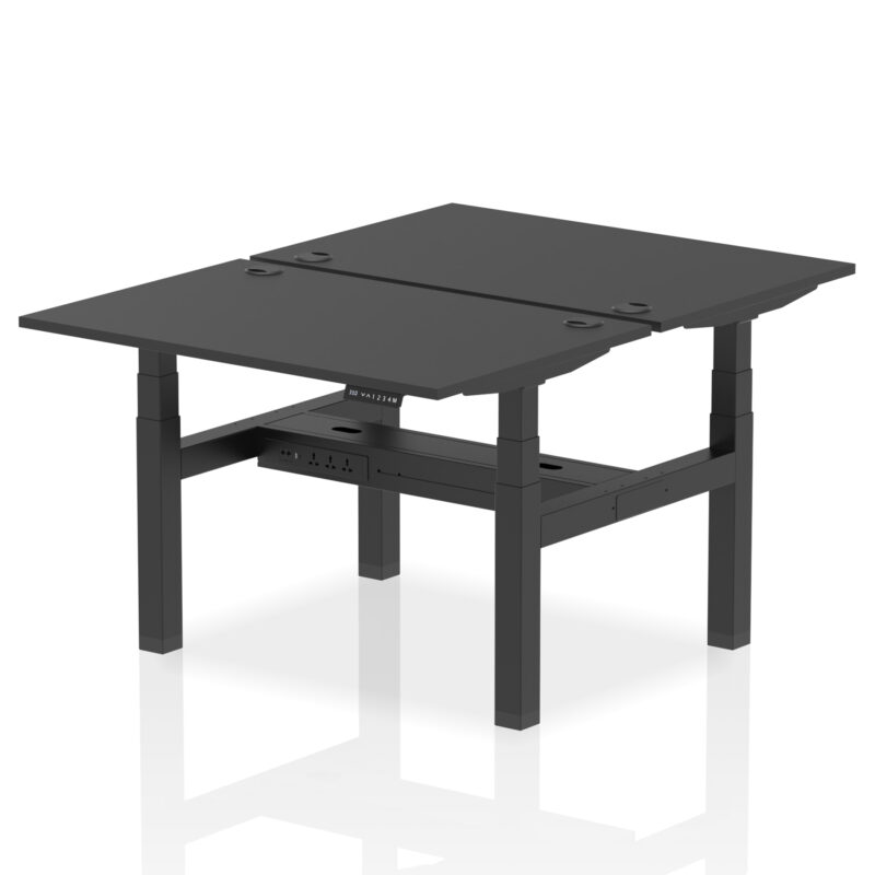 Air Back-to-Back Height Adjustable Bench Desk - 2 Person - Image 4