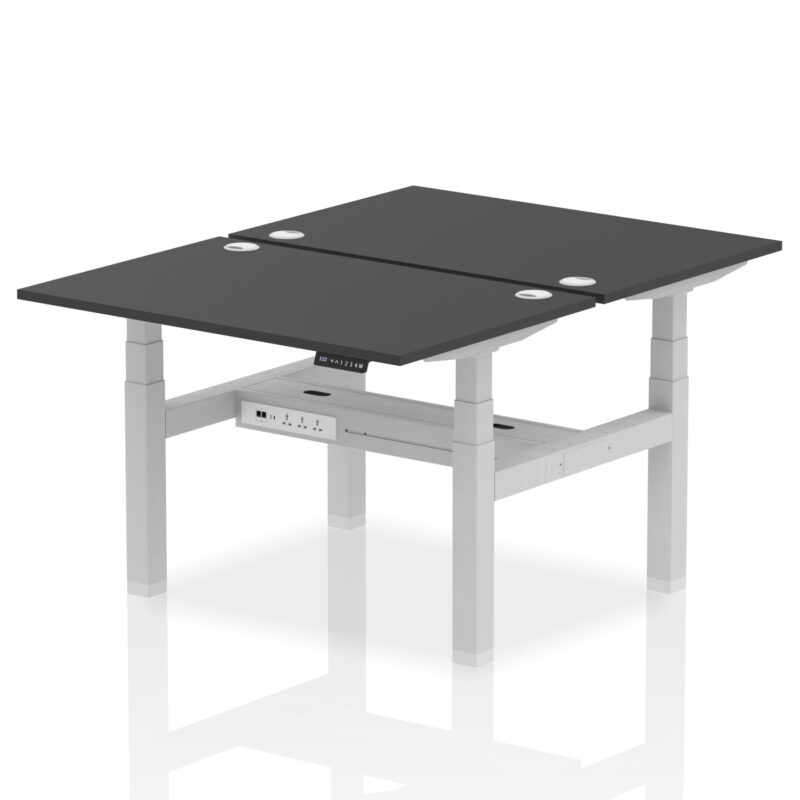 Air Back-to-Back Height Adjustable Bench Desk - 2 Person - Image 5