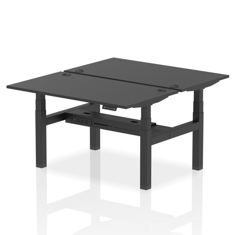 Air Back-to-Back Height Adjustable Bench Desk - 2 Person - Image 25