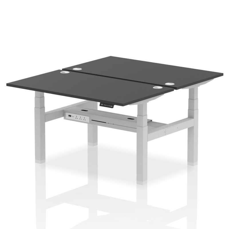 Air Back-to-Back Height Adjustable Bench Desk - 2 Person - Image 26