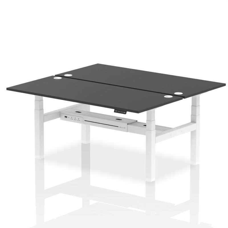 Air Back-to-Back Height Adjustable Bench Desk - 2 Person - Image 69
