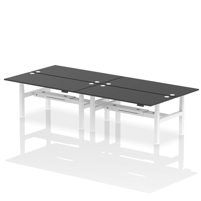 Air Back-to-Back Height Adjustable Bench Desk - 4 Person - Image 69