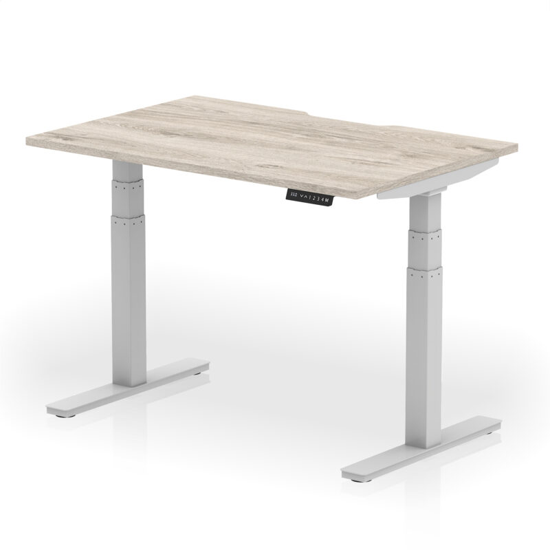 Air Scalloped Edge Height Adjustable Office Desk - Image 5