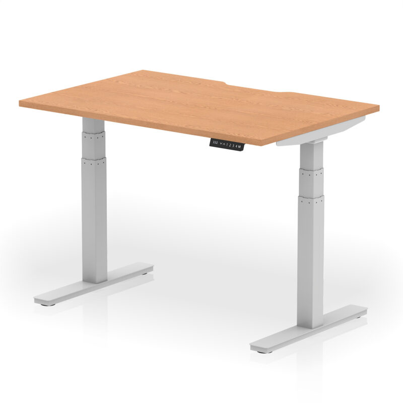 Air Scalloped Edge Height Adjustable Office Desk - Image 11