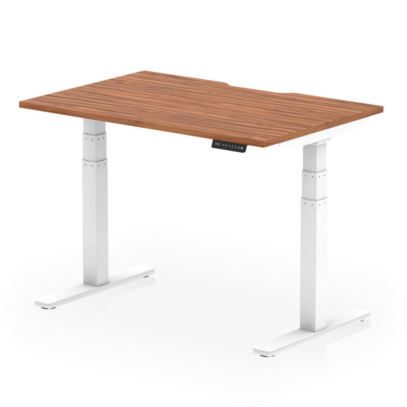 Air Scalloped Edge Height Adjustable Office Desk - Image 15