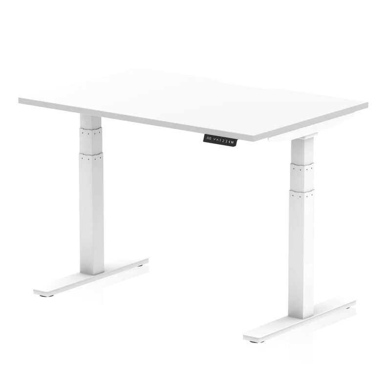 Air Scalloped Edge Height Adjustable Office Desk - Image 18