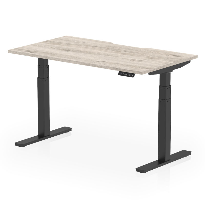 Air Scalloped Edge Height Adjustable Office Desk - Image 22