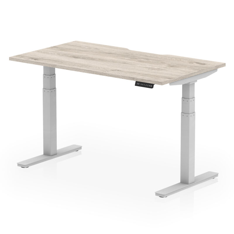 Air Scalloped Edge Height Adjustable Office Desk - Image 23