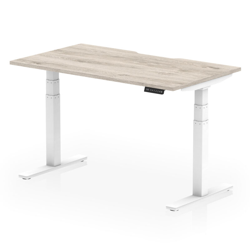 Air Scalloped Edge Height Adjustable Office Desk - Image 24