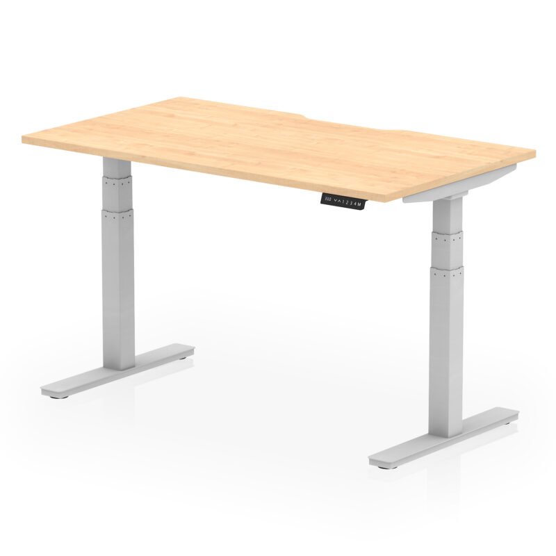 Air Scalloped Edge Height Adjustable Office Desk - Image 26