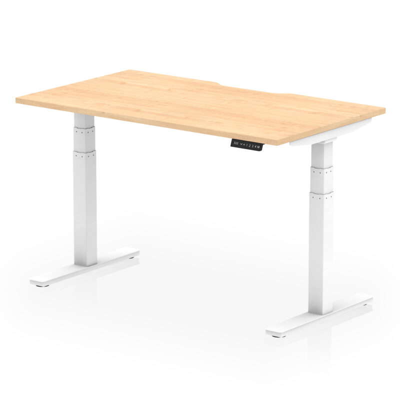 Air Scalloped Edge Height Adjustable Office Desk - Image 27