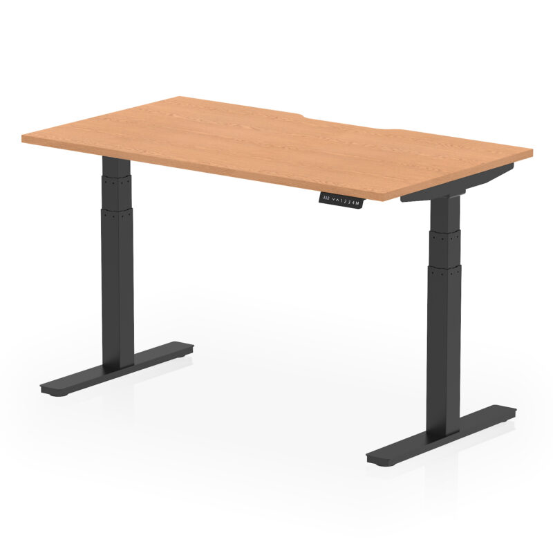 Air Scalloped Edge Height Adjustable Office Desk - Image 28