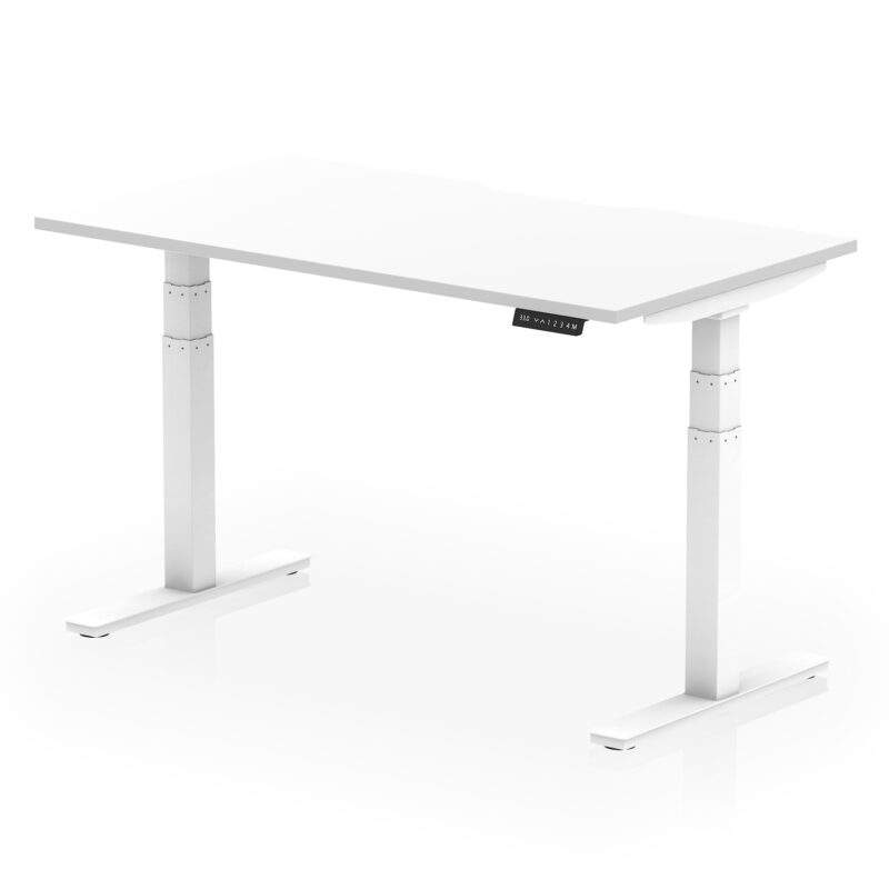 Air Scalloped Edge Height Adjustable Office Desk - Image 36