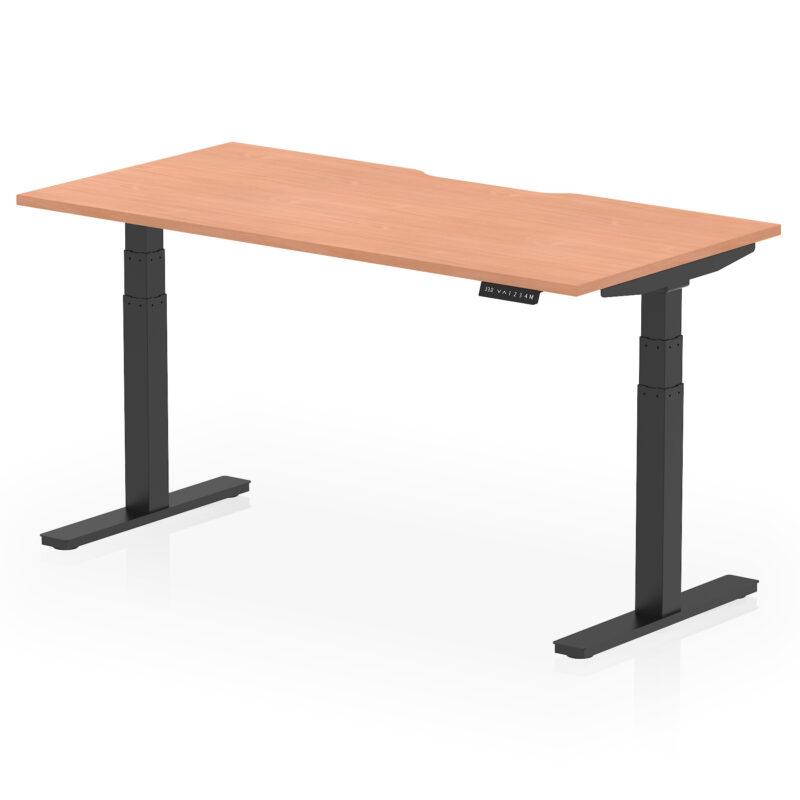 Air Scalloped Edge Height Adjustable Office Desk - Image 37