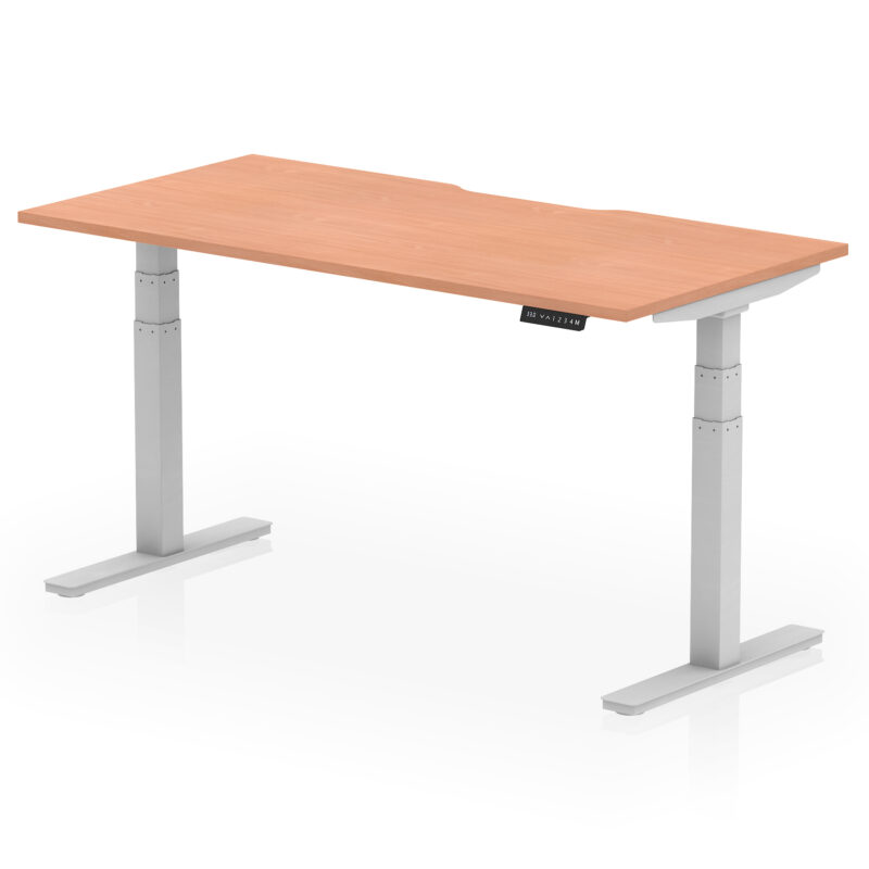 Air Scalloped Edge Height Adjustable Office Desk - Image 38