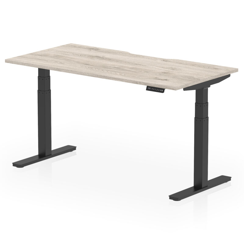 Air Scalloped Edge Height Adjustable Office Desk - Image 40